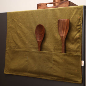 Handmade fridge top cover with multiple pockets 04