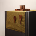 Handmade fridge top cover with multiple pockets 04