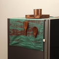Handmade fridge top cover with multiple pockets 06
