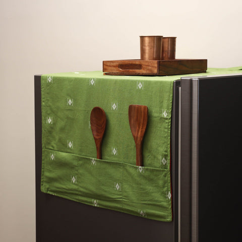 Handmade fridge top cover with multiple pockets 10