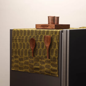Handmade fridge top cover with multiple pockets 102
