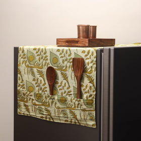 Handmade fridge top cover with multiple pockets 136