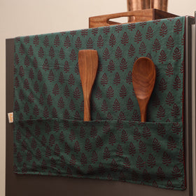 Handmade fridge top cover with multiple pockets 16