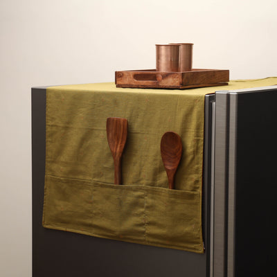 Handmade fridge top cover with multiple pockets 18