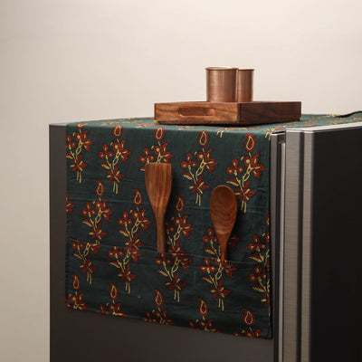 Handmade fridge top cover with multiple pockets 27