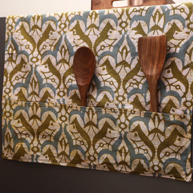 Handmade fridge top cover with multiple pockets 30