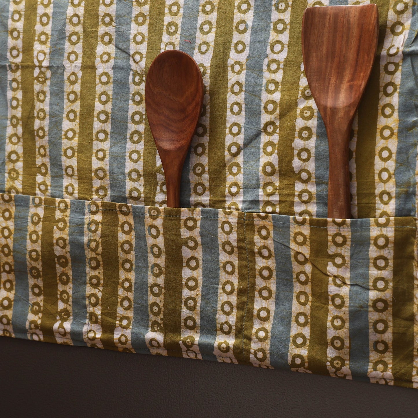 Handmade fridge top cover with multiple pockets 52