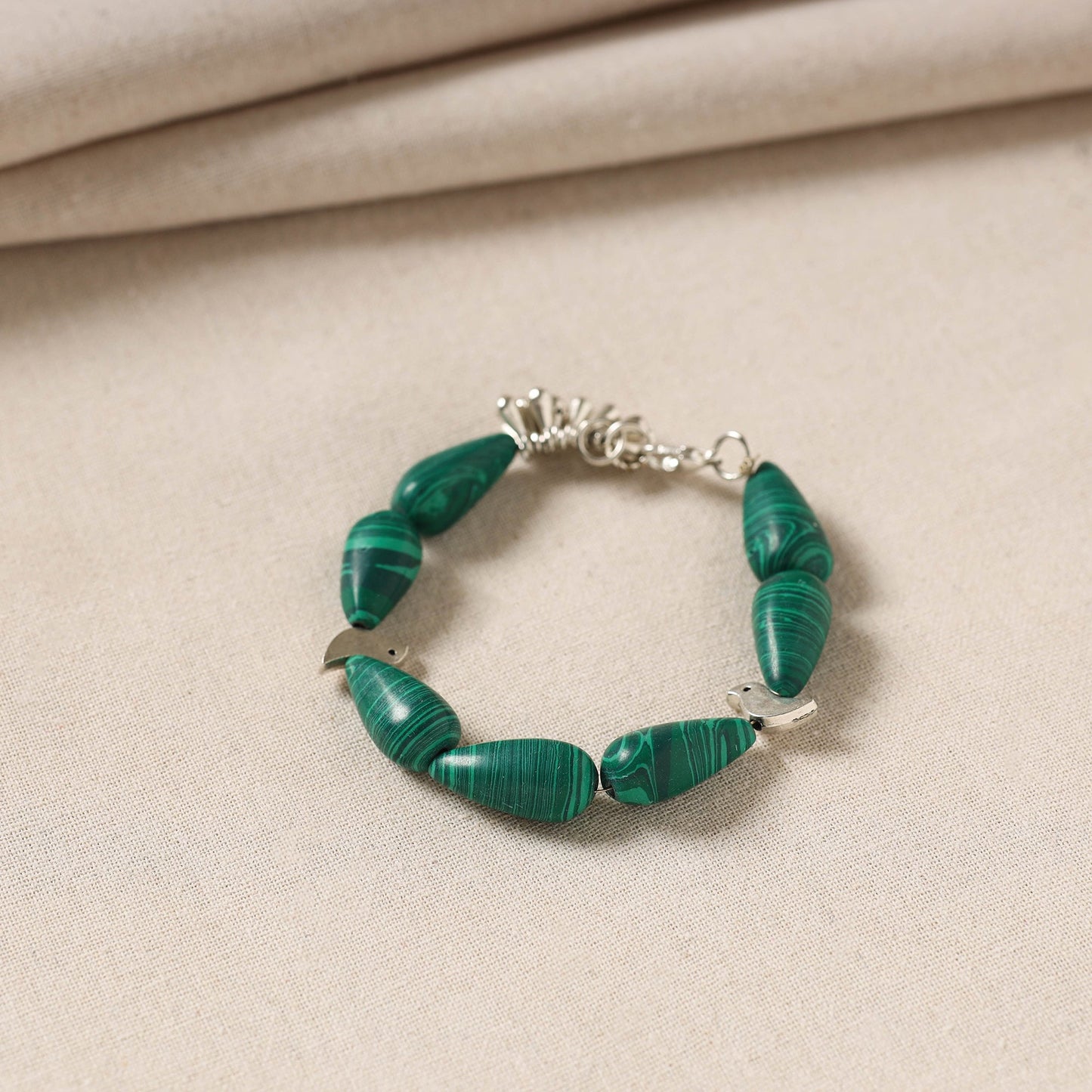 Buy Handmade German Silver Beaded Bracelet Online