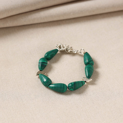 Buy Handmade German Silver Beaded Bracelet Online