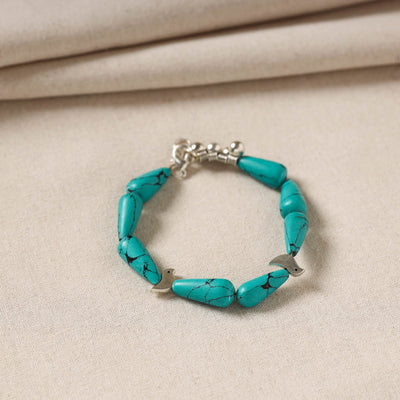 Buy Handmade German Silver Beaded Bracelet 