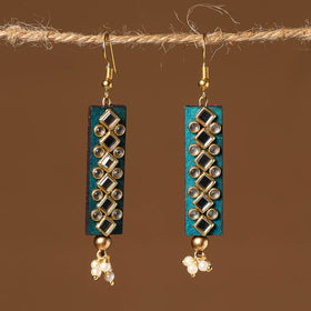 Handmade Kundan Work Earrings