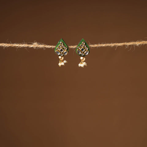Handmade Kundan Work Earrings