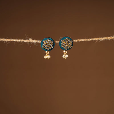 Handmade Kundan Work Earrings