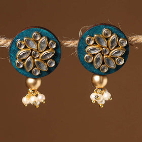 Handmade Kundan Work Earrings