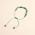 Green - handmade oxidized metal bracelet 08 - handcrafted