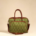  Green Handmade Pochampally Ikat Laptop Bag