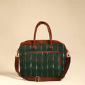  Green Handmade Pochampally Ikat Laptop Bag