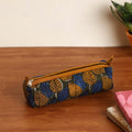  Green Handmade Quilted Cotton Pencil Pouch
