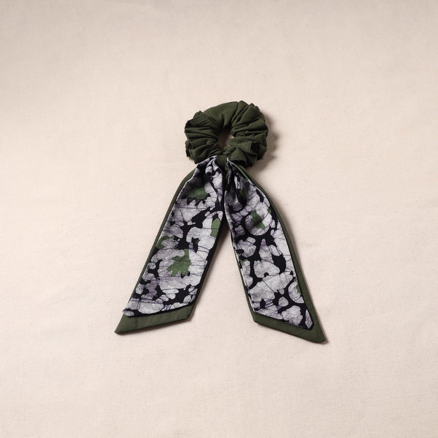 Handmade rubber band/scarf scrunchie 56 - handcrafted