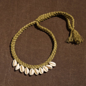  Handmade Thread Braided Shell Necklace