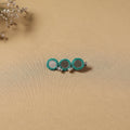 Handmade thread mirror work hair clip 13 - handcrafted