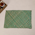 Green Handmade Water Hyacinth Placemat from Assam (20 x 13 in)