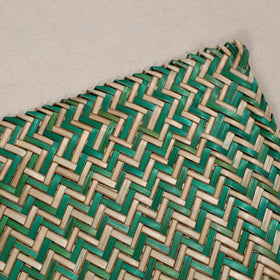 Green Handmade Water Hyacinth Placemat from Assam (20 x 13 in)