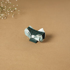 Green - handmade women’s bow hair claw clip 21 - handcrafted
