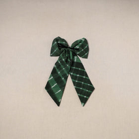 Green - handmade women’s bow hair clip 103 - handcrafted