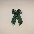 Green - handmade women’s bow hair clip 103 - handcrafted
