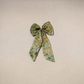 Green - handmade women’s bow hair clip 107 - handcrafted