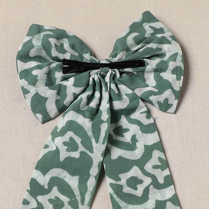 Handmade women’s bow hair clip 48 - handcrafted