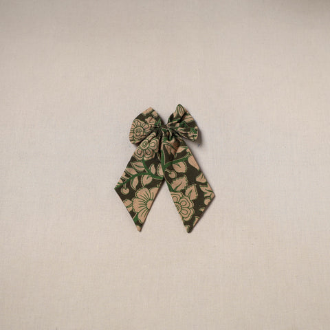 Green - handmade women’s bow hair clip 99 - handcrafted