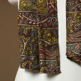  Green Handpainted Cotton Kalamkari Stole 