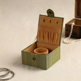 Green Kalamkari Ghicha Silk Handpainted Natural Dyed Bangle Box