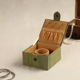 Green Kalamkari Ghicha Silk Handpainted Natural Dyed Bangle Box