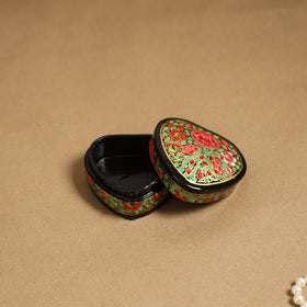 Green - handpainted paper mache multipurpose box 15