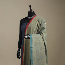 Peach - handspun handloom buti natural dyed cotton