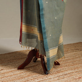 Peach - handspun handloom buti natural dyed cotton