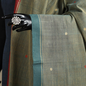 Peach - handspun handloom buti natural dyed cotton