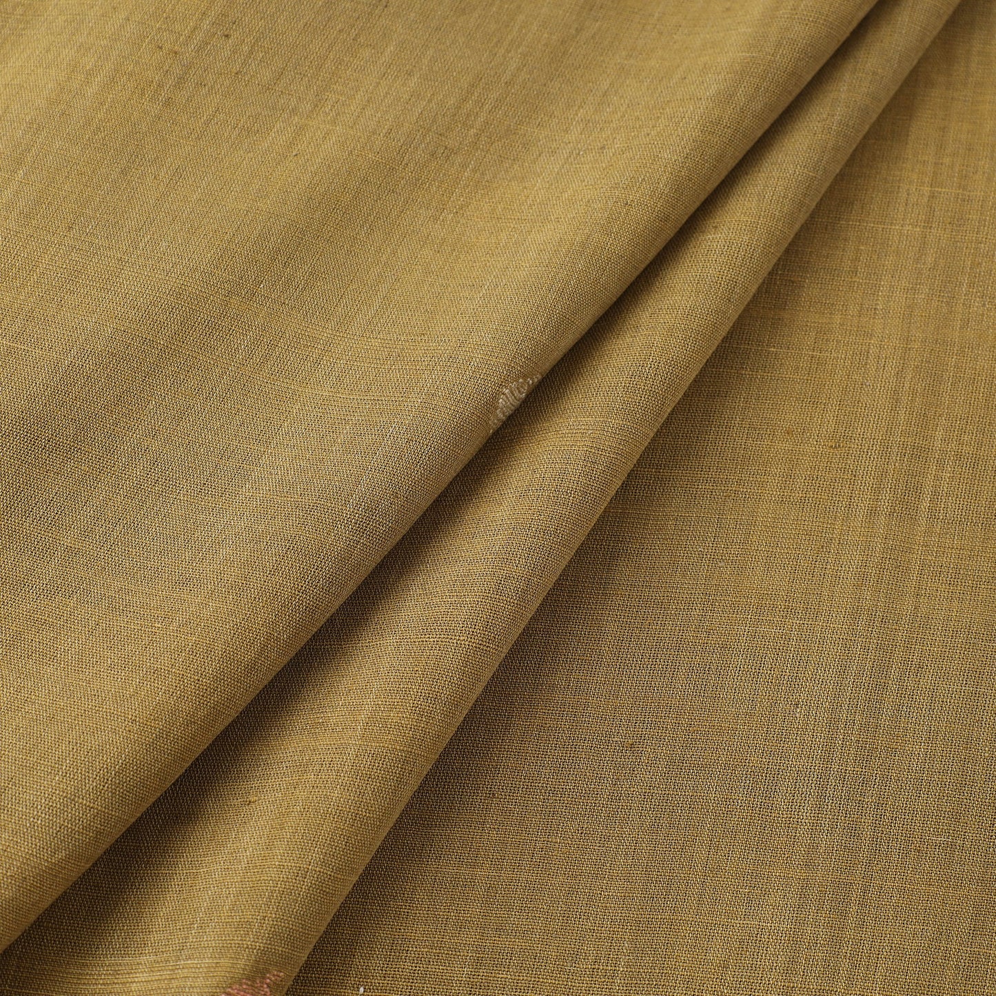 Green Handspun Handloom Natural Dyed Cotton Jamdani Fabric