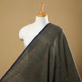Blue - Handspun Handloom Natural Dyed Cotton Jamdani Fabric 25