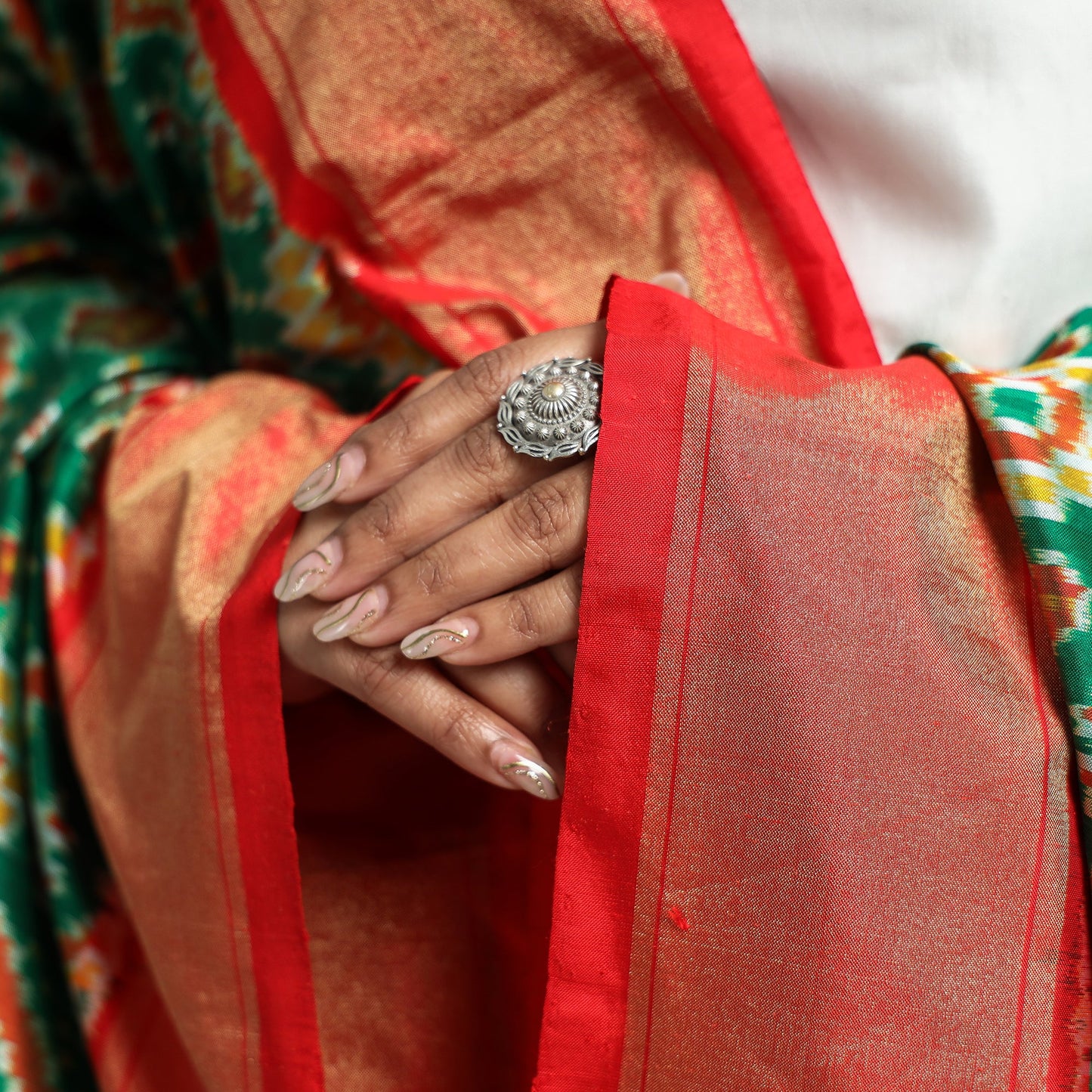 pochampally silk dupatta