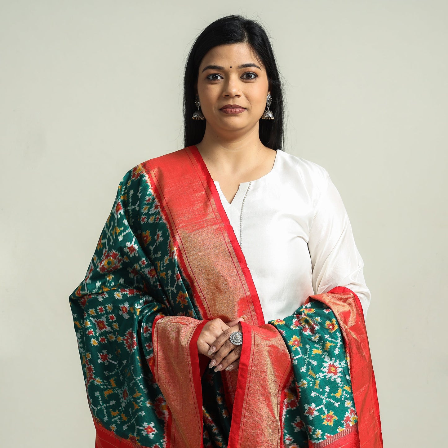 pochampally silk dupatta
