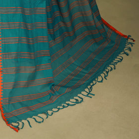 Green - handwoven cotton begumpuri saree 24 - handcrafted