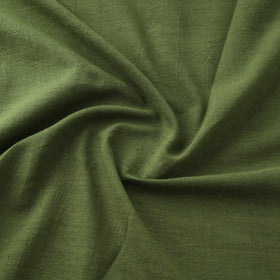 Green Handwoven Organic Kala Cotton Fabric