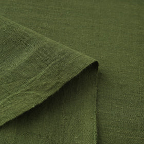 Green Handwoven Organic Kala Cotton Fabric