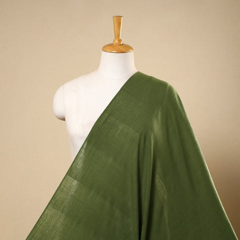 Green Handwoven Organic Kala Cotton Fabric