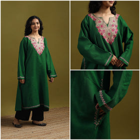 Handwoven sozni hand embroidered kashmiri merino wool
