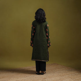 Handwoven sozni hand embroidered kashmiri merino wool